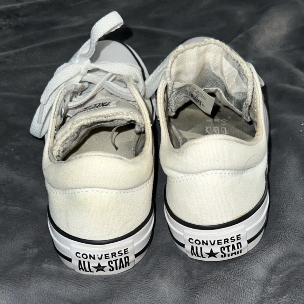 Converse All Star Classic White Canvas Sneakers - Picture 3 of 7